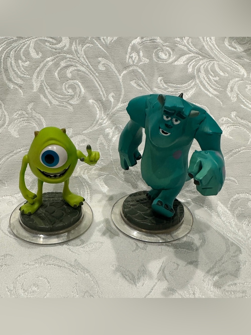 Disney Infinity 1.0 Pixar Monsters Inc Lot of 2 Mike Wazowski Sully Figures